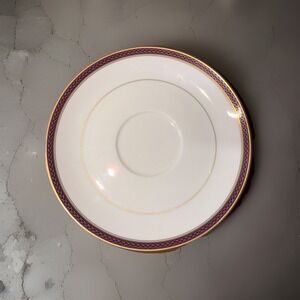 Mikasa Ashton L3444 Fine China Saucer Purple Gold Trim Tea Cup Saucer Thailand